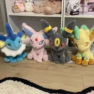 Pokemon Plush Collection - Blue, Pink, Gray, Yellow